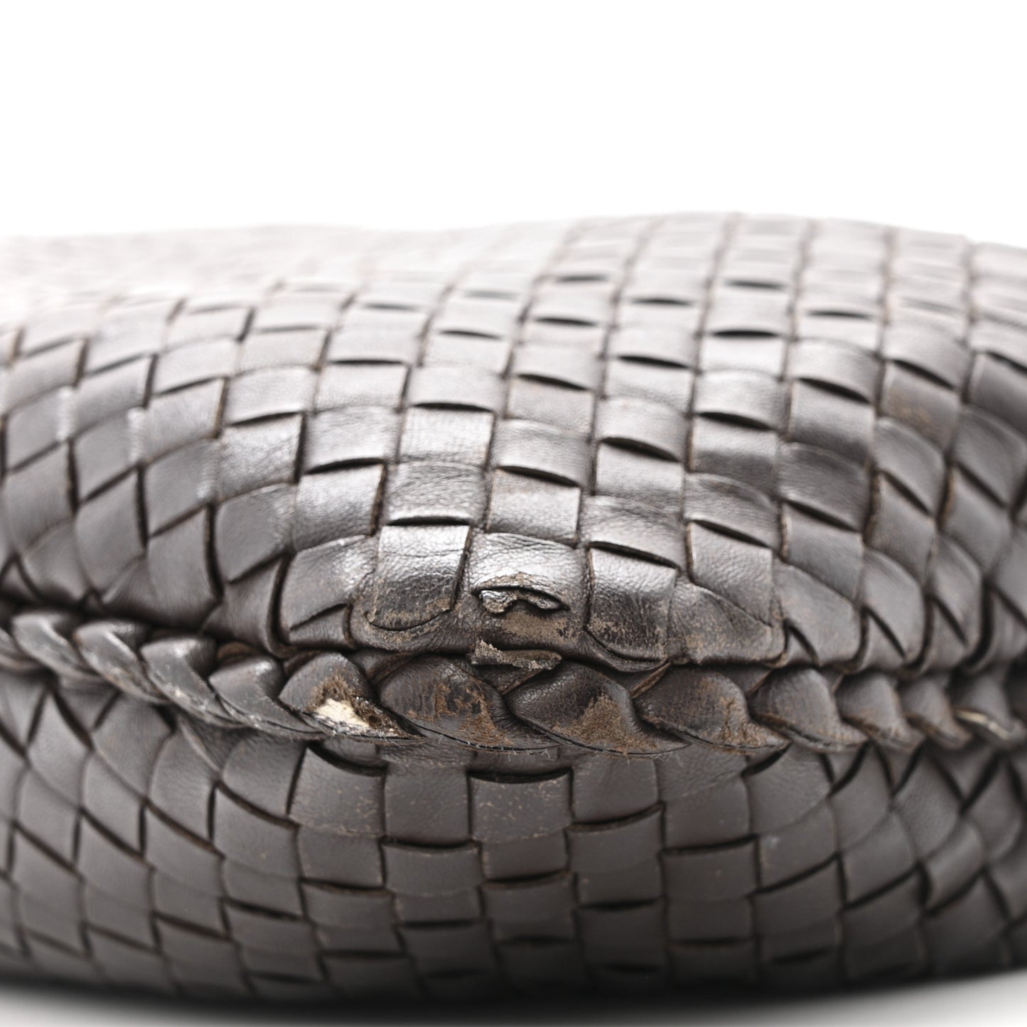 Nappa Intrecciato Medium Veneta Hobo Ebano