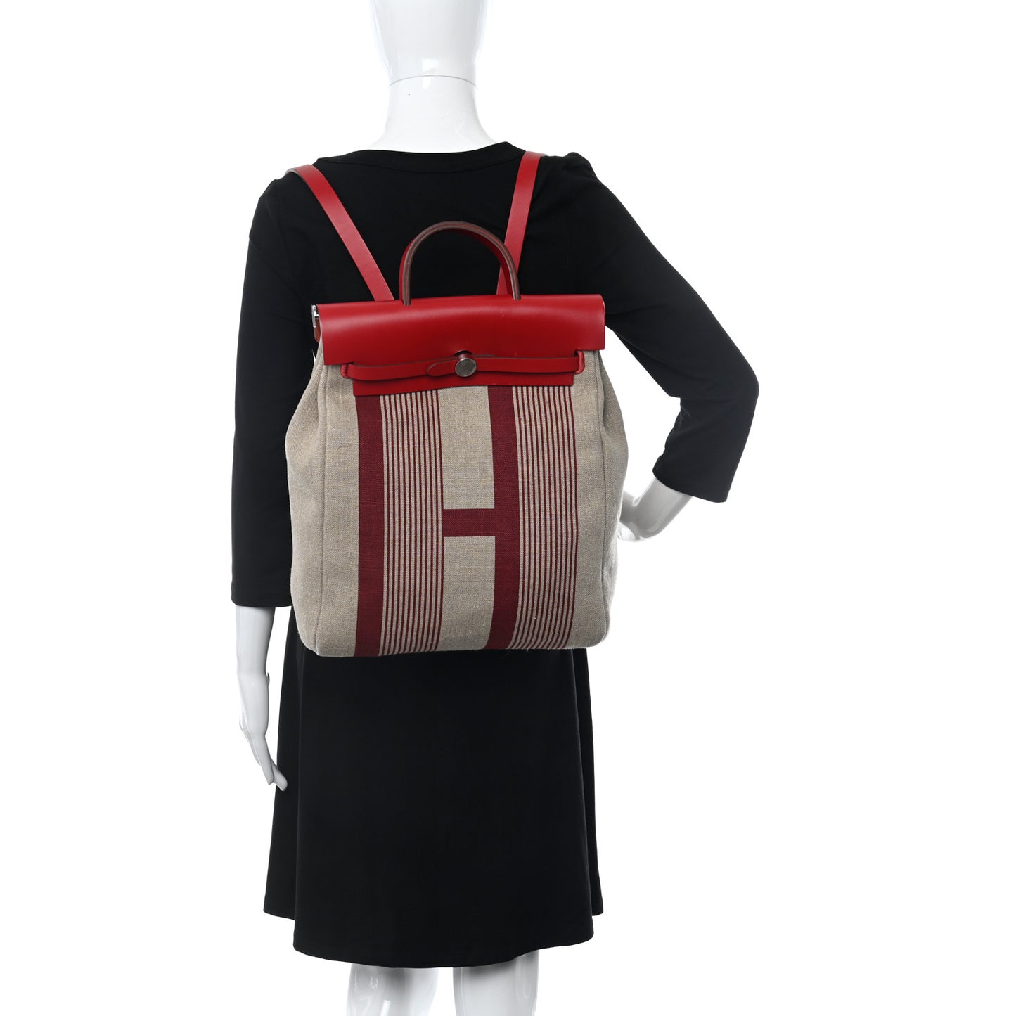 Vache Hunter Toile H Vibration Herbag a Dos Retourne Backpack Bordeaux Ficelle Rouge Piment