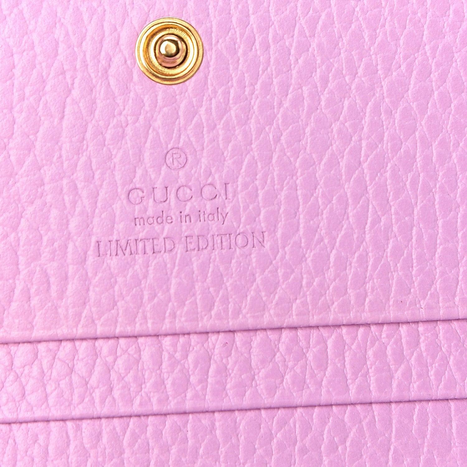 Gucci Dollar Calfskin Bosco Card Case Wallet Malva 6 of 12