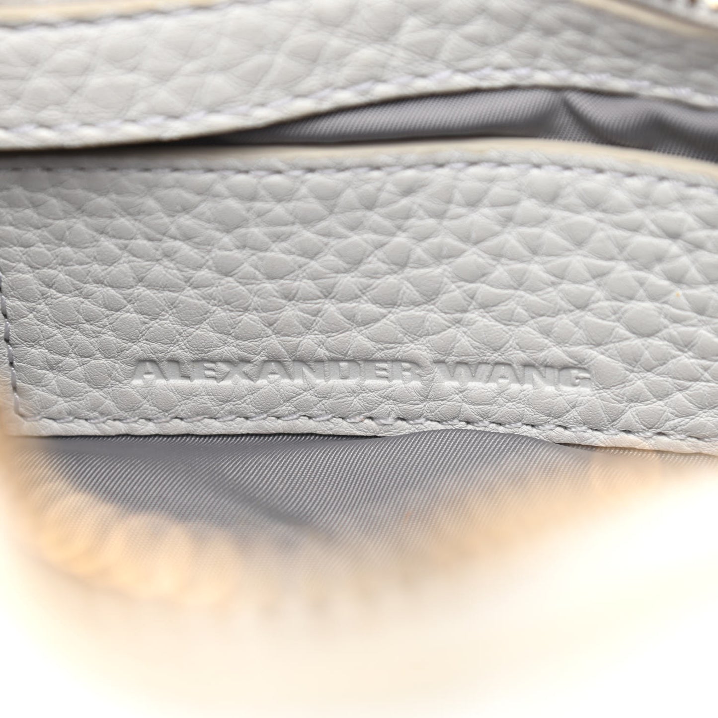 Pebbled Lambskin Mini Rockie Gray Gold Hardware