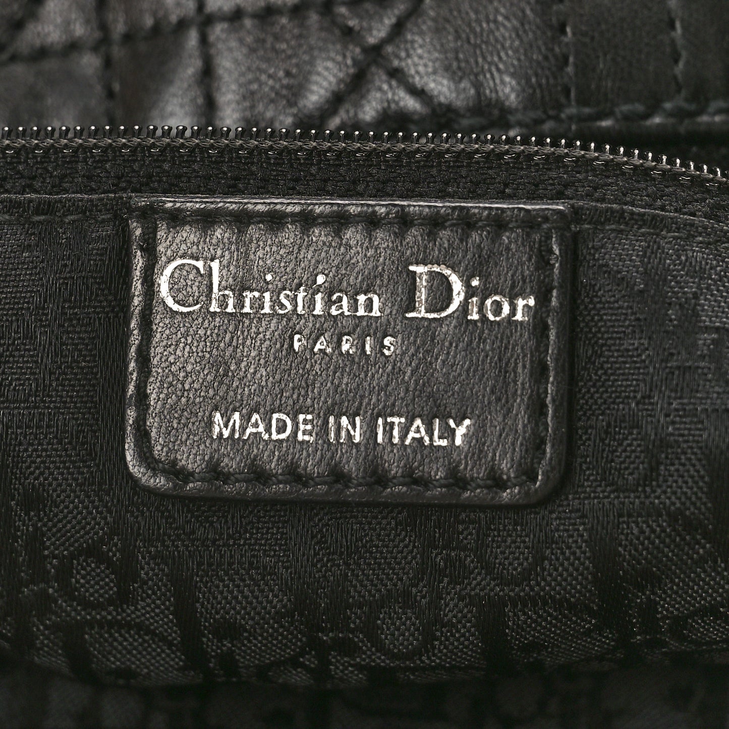 Lambskin Cannage Large Soft Lady Dior Shopping Tote Black
