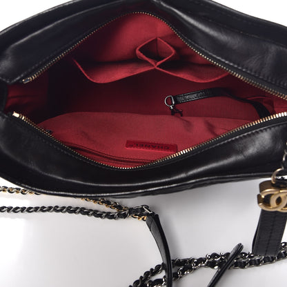 Chanel Aged Calfskin Quilted Medium Gabrielle Hobo Black 5 of 10