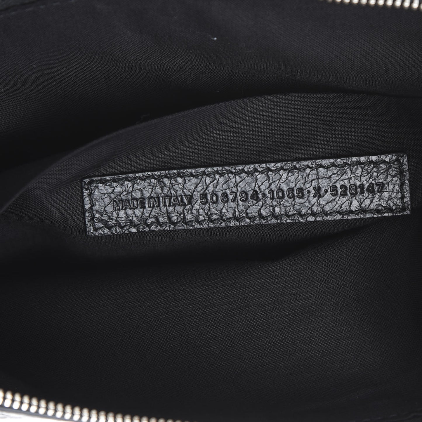 Lambskin Supermarket I Love Techno Pouch Black
