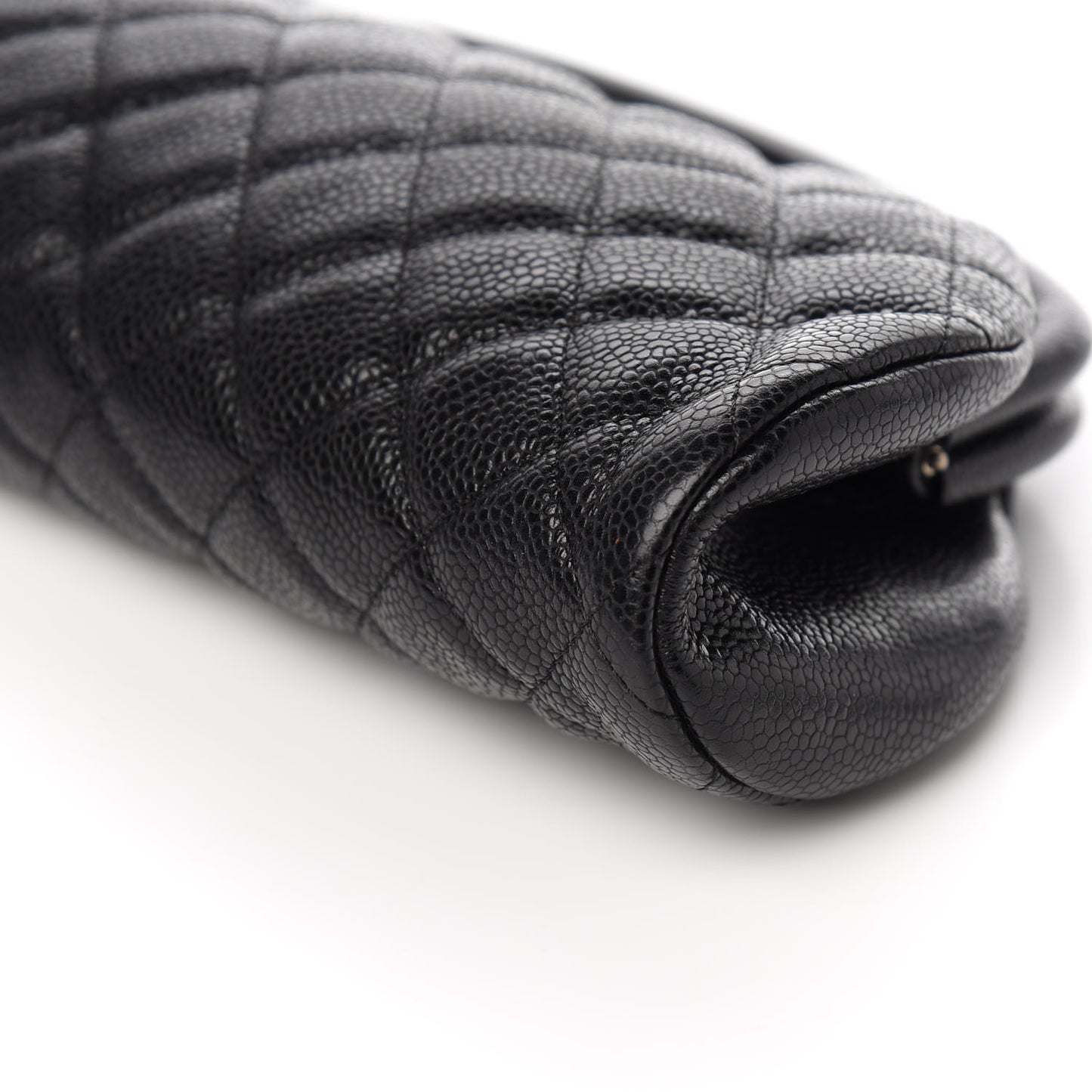 Caviar Quilted Timeless Clutch Black