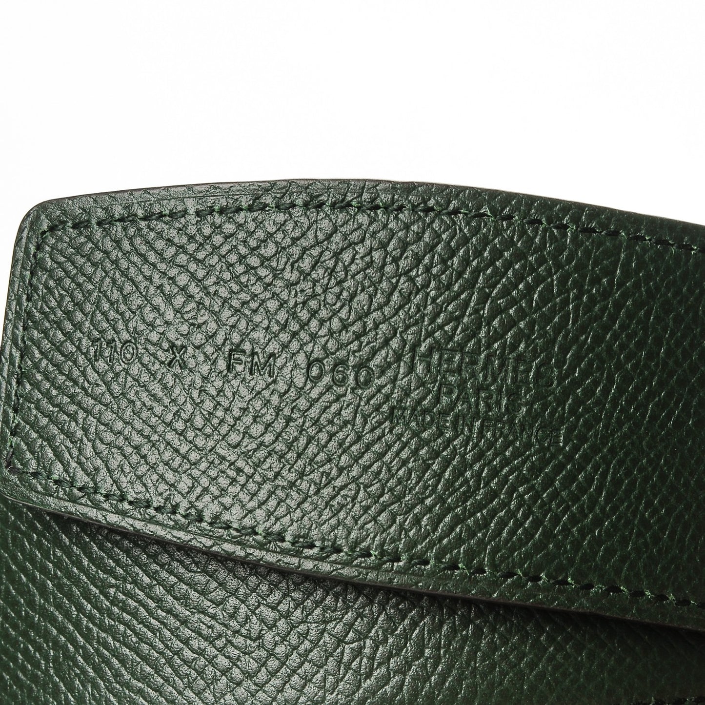 Epsom 42mm Belt Strap 110 Black Vert Anglais