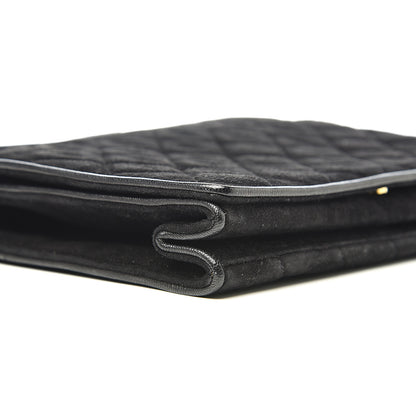 Chanel Suede Quilted Small Flap Bag Black 9 of 11