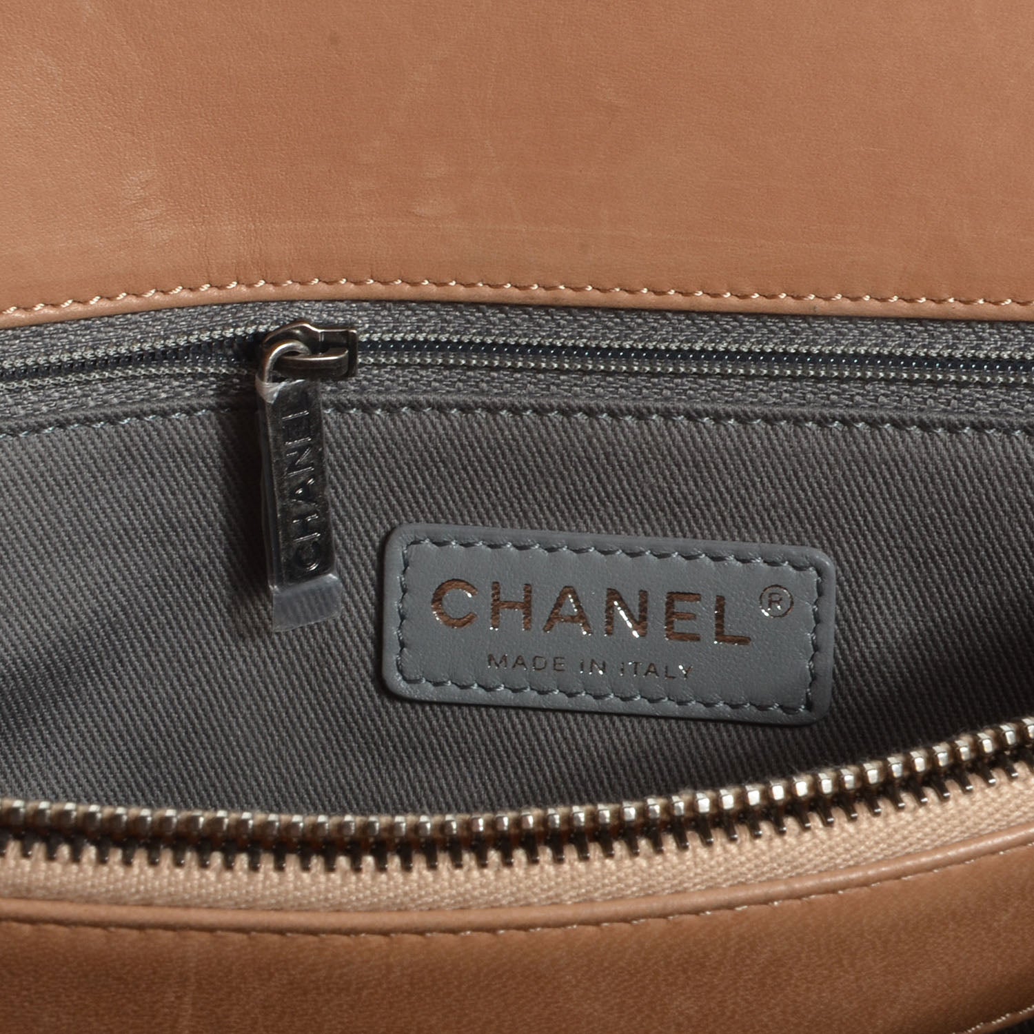 Chanel Lambskin Quilted Large Antik Boy Flap Beige 5 of 8
