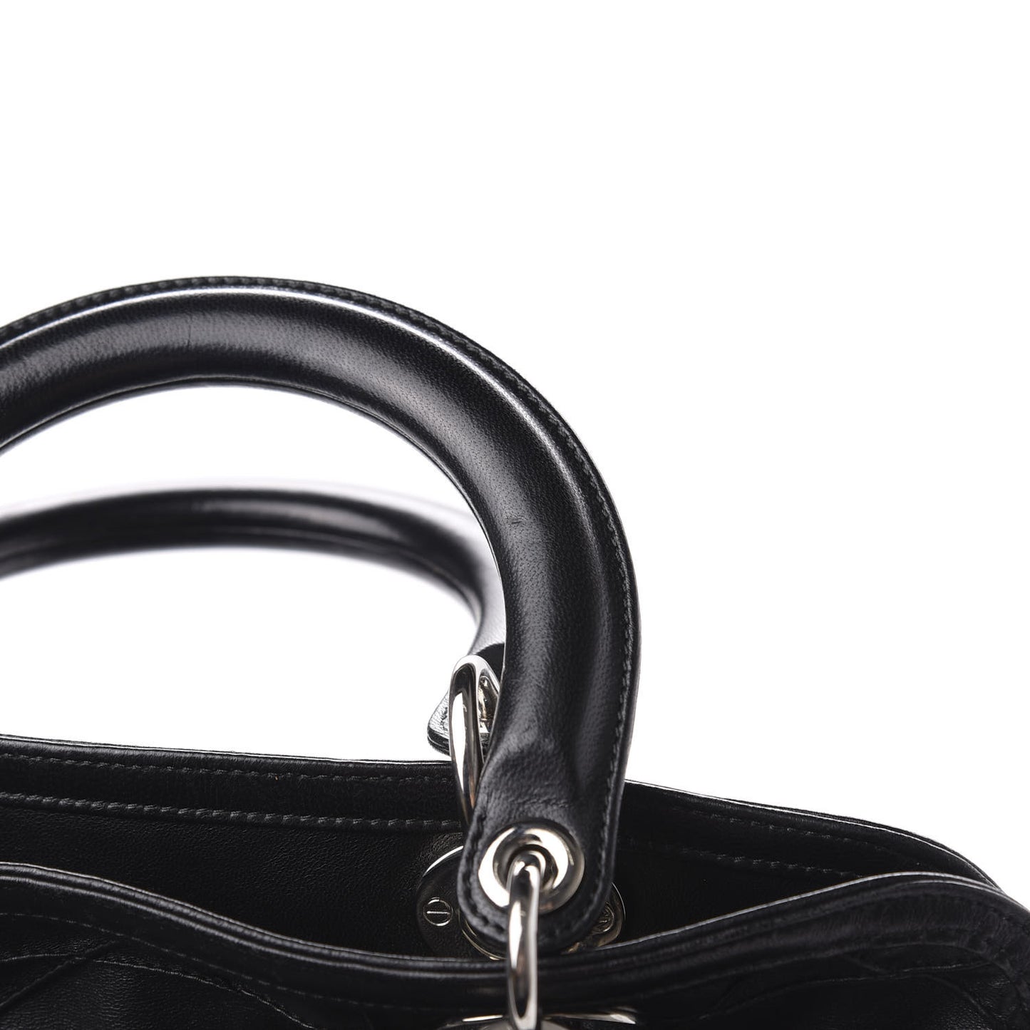Lambskin Cannage Medium Granville Tote Black