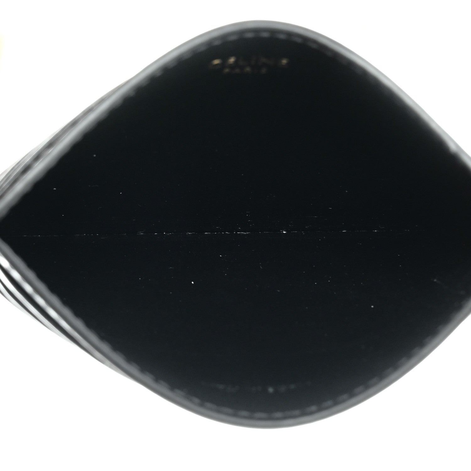 Celine Shiny Calfskin Triomphe Card Holder Black 5 of 7
