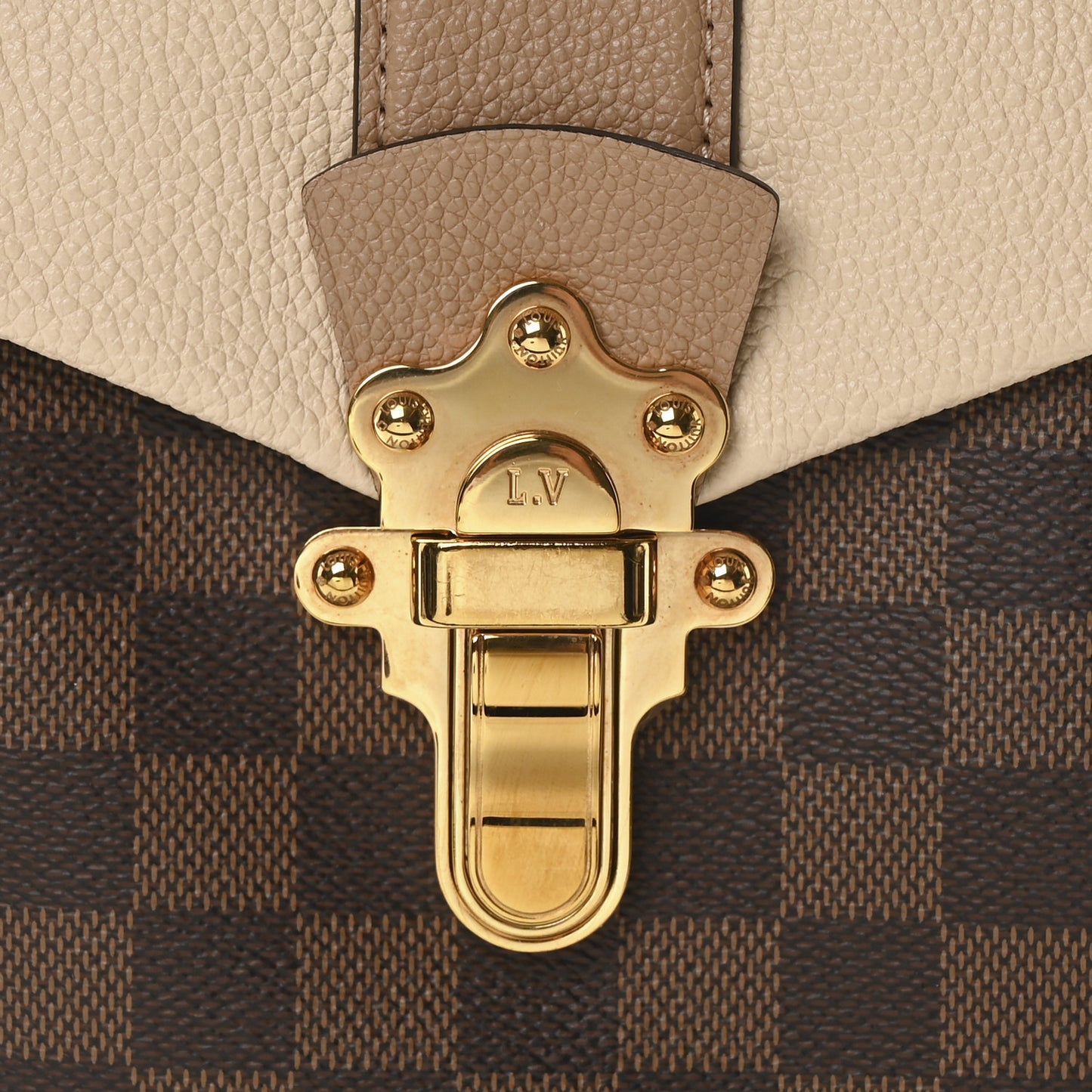 Damier Ebene Clapton Backpack Creme