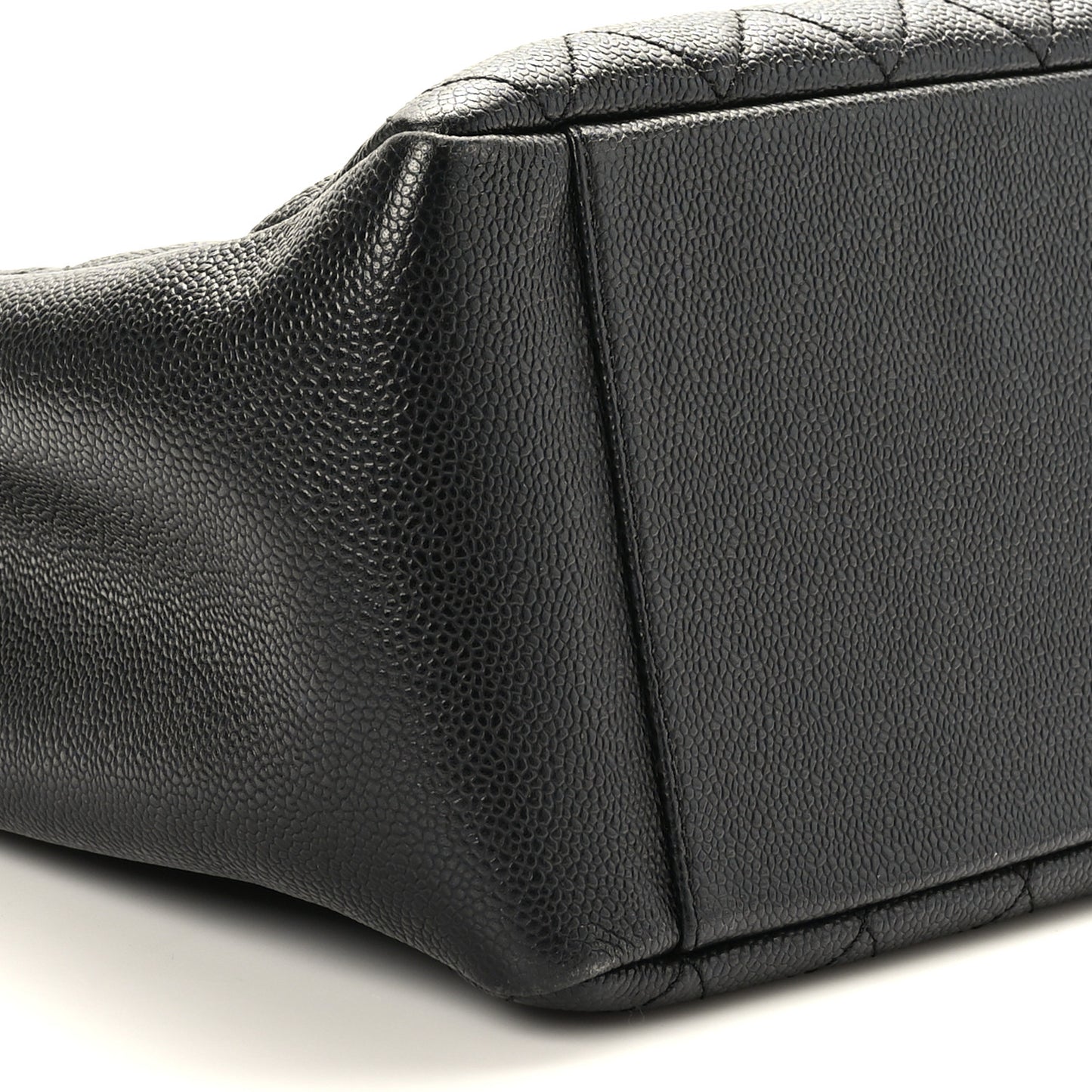 Caviar Quilted Grand Shopping Tote GST Black