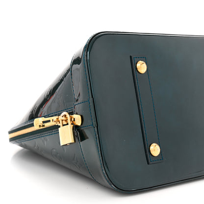 Louis Vuitton Vernis Alma GM Blue Nuit 9 of 13