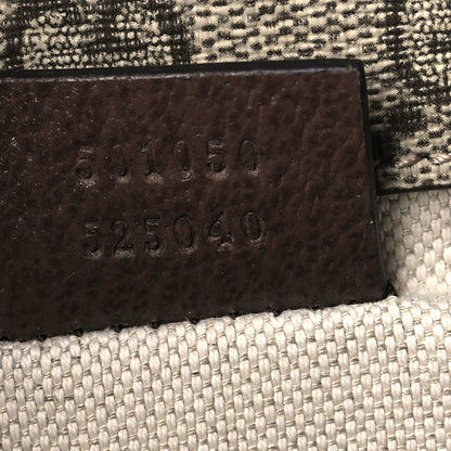 Gucci GG Supreme Monogram Web Small Neo Vintage Double Flap Messenger Bag Beige New Acero 9 of 13