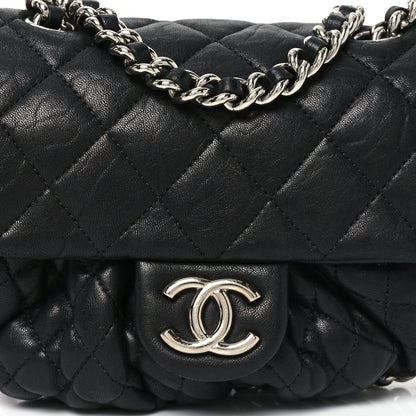 Chanel Washed Lambskin Quilted Mini Chain Around Flap Black 7 of 10