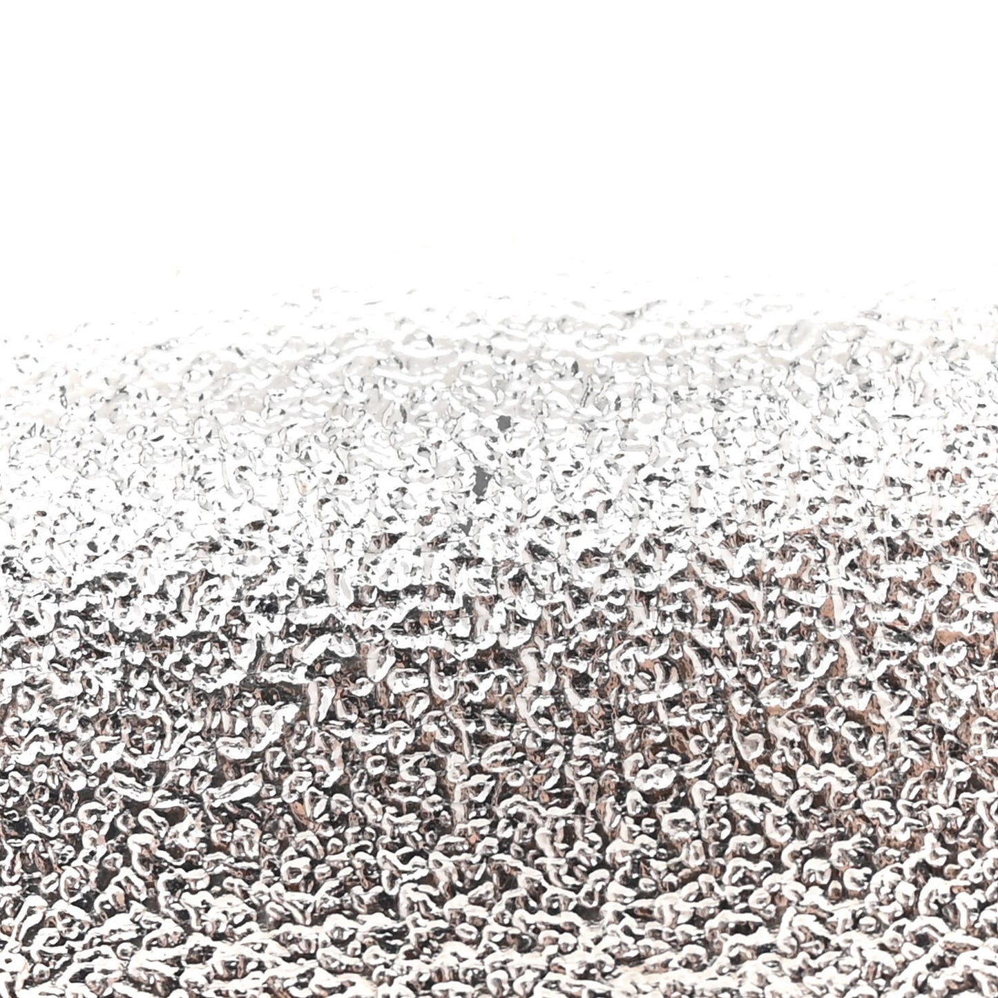 Metallic Calfskin Monogram Chain Wallet Platine