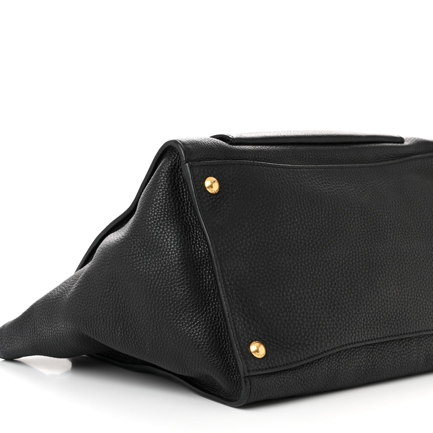Vitello Daino Shopping Tote Black