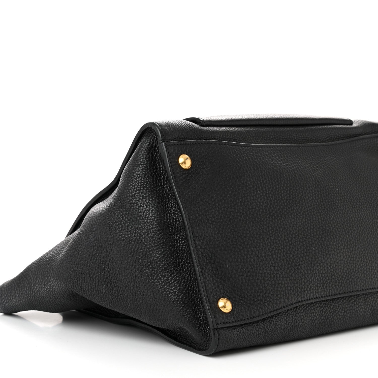 Prada Vitello Daino Shopping Tote Black 9 of 12