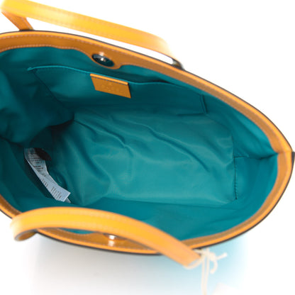 Gucci Calfskin Childrens Rainbow Tote Blue 5 of 10