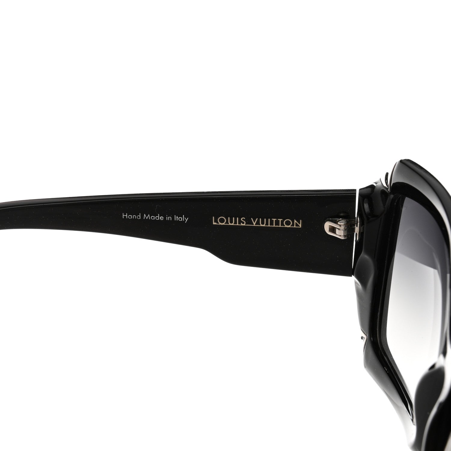 Louis Vuitton Acetate Hortensia Sunglasses Z0365W Black Glitter 5 of 7