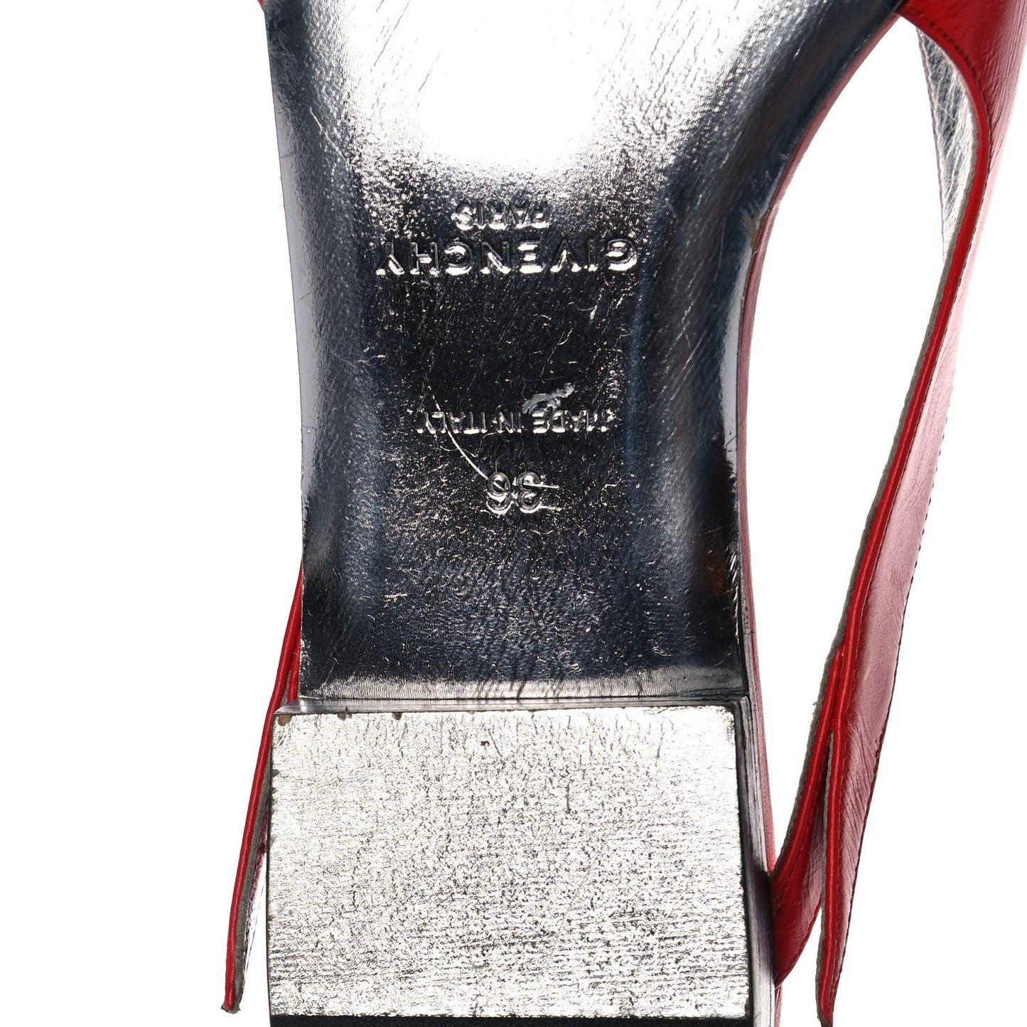 Calfskin Winged Mules 36 Red