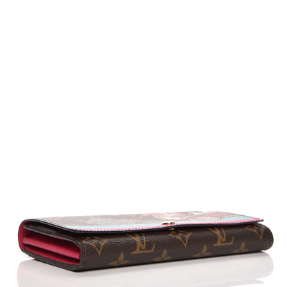 Louis Vuitton Monogram 2015 Christmas Animation Sarah Wallet Hibiscus 4 of 9