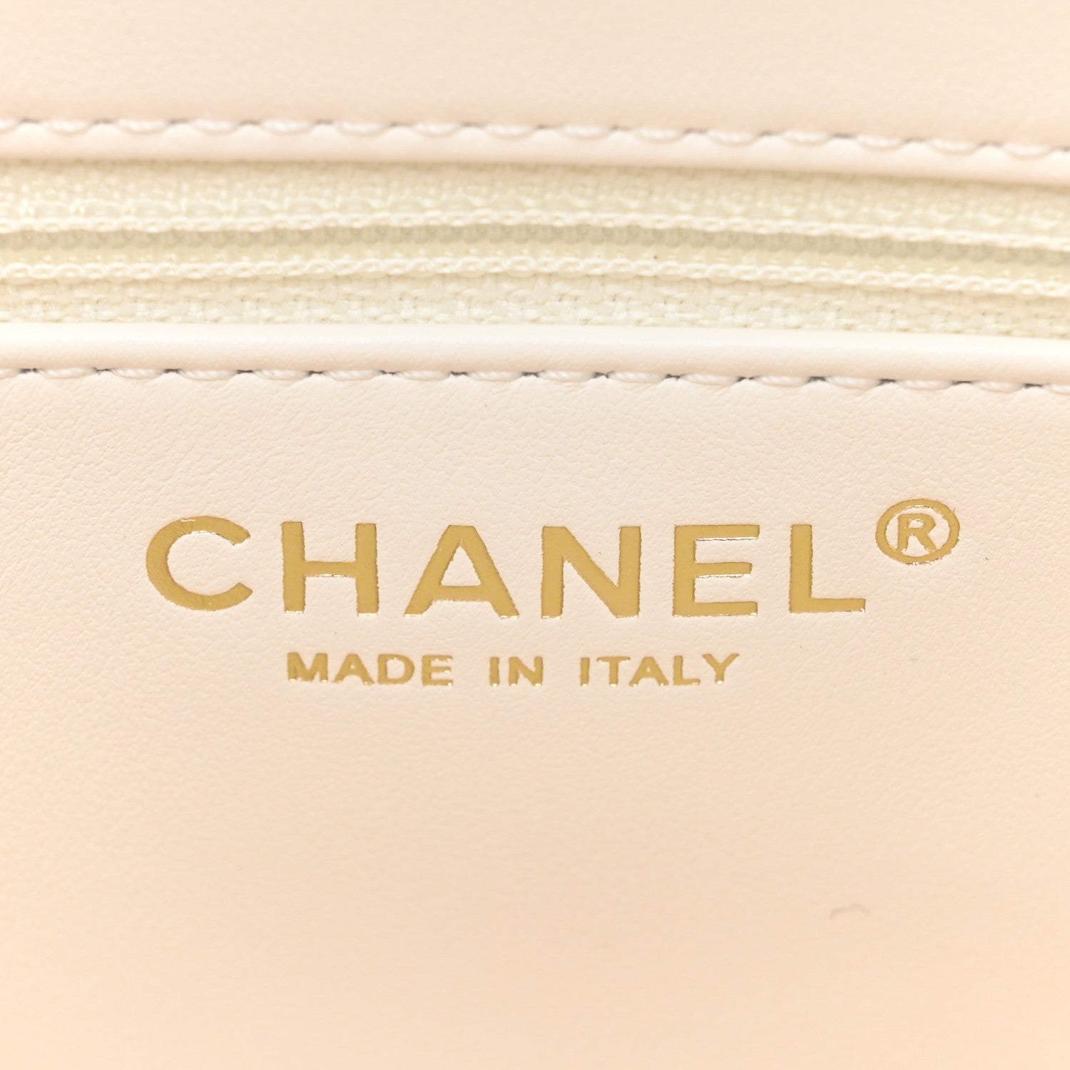 Chanel Shiny Aged Calfskin Quilted Nano Kelly Shopper White 6 of 10