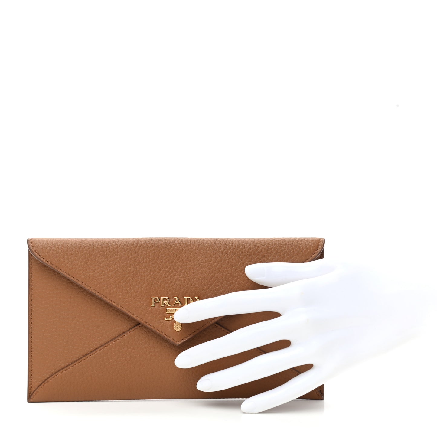 Vitello Grain Envelope Wallet Cuoio