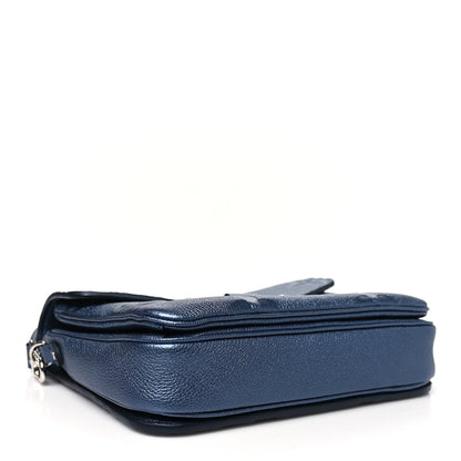 Louis Vuitton Metallic Empreinte Monogram Giant Pochette Metis Navy Nacre 4 of 9