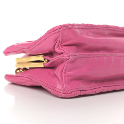 Miu Miu Nappa Matelasse Kisslock Frame Crossbody Bag Fuxia 11 of 16