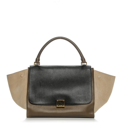 Celine Smooth Calfskin Suede Medium Tri-Color Trapeze 1 of 6