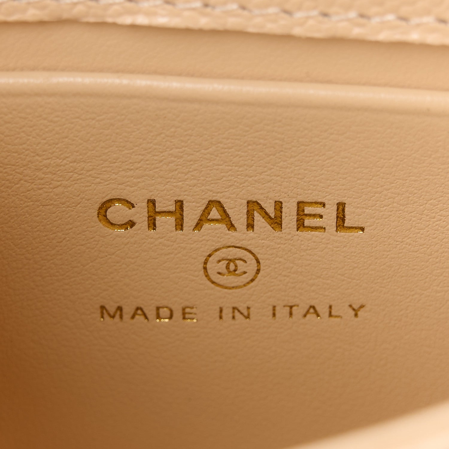 Chanel Caviar Quilted Nano Coco Handle Clutch With Chain Beige 6 of 11
