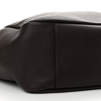 Saint Laurent Grained Deerskin Bea Tote Marron Fonce 9 of 11