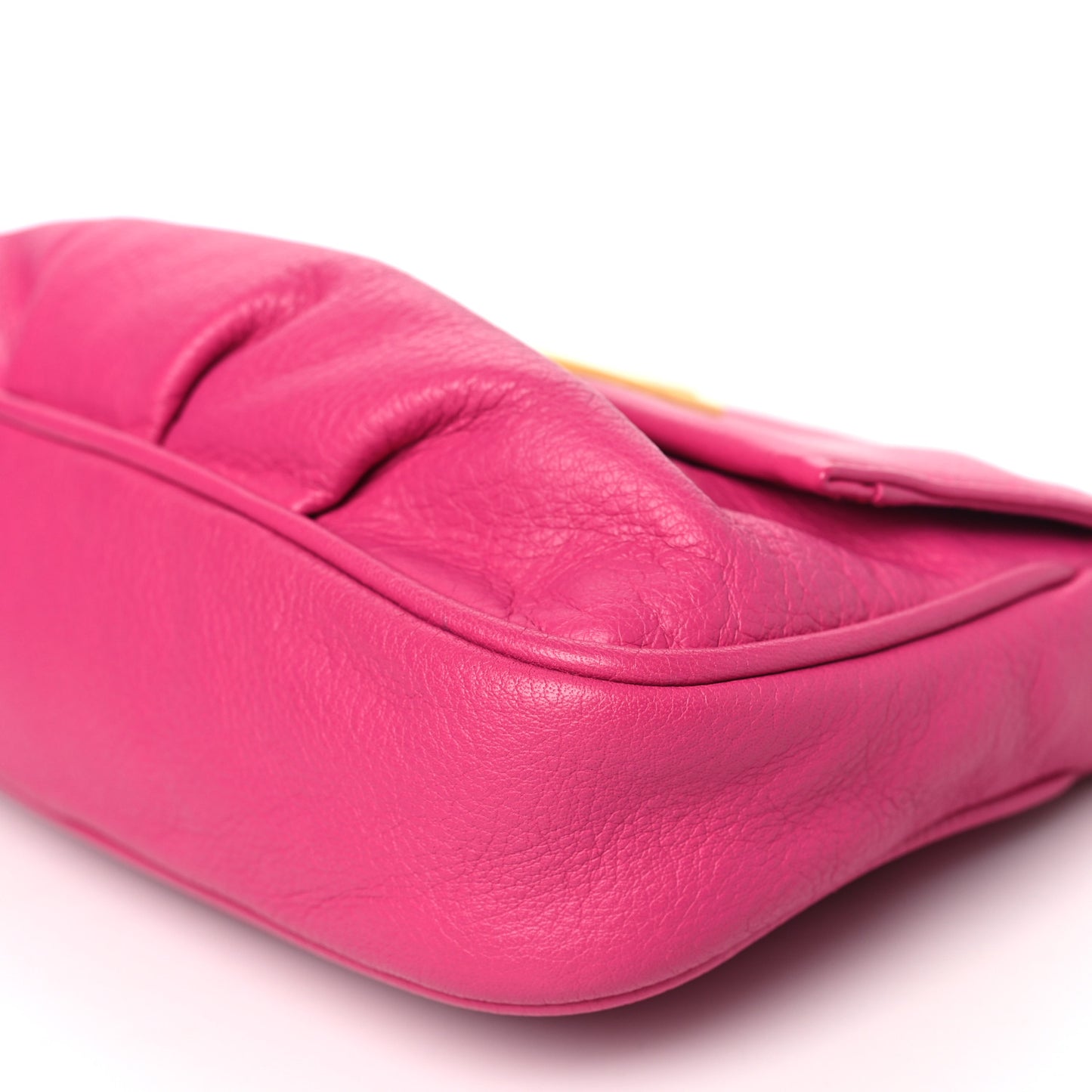 Vitello Flamingo Fendista Pouchette Crossbody Lampone