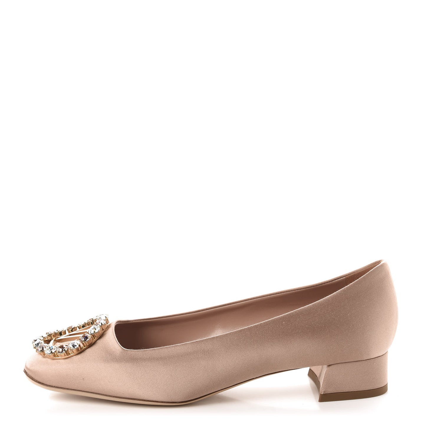 Satin Madeleine Pumps 38.5 Blush