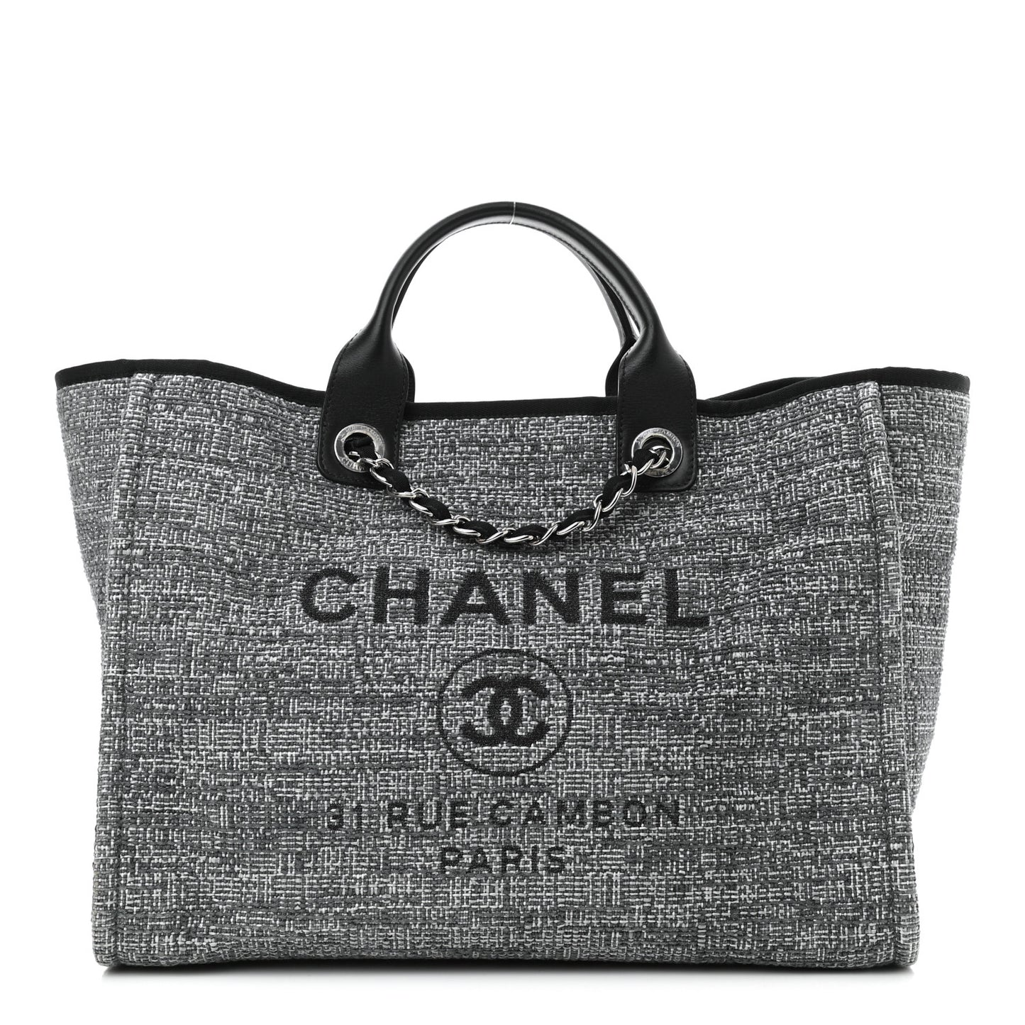 Canvas Medium Deauville Tote Charcoal