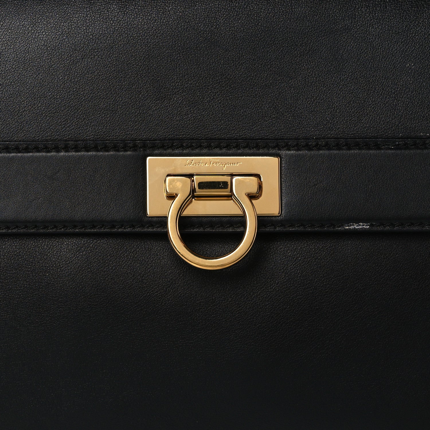 Salvatore Ferragamo Calfskin Abbey Crossbody Black 8 of 11