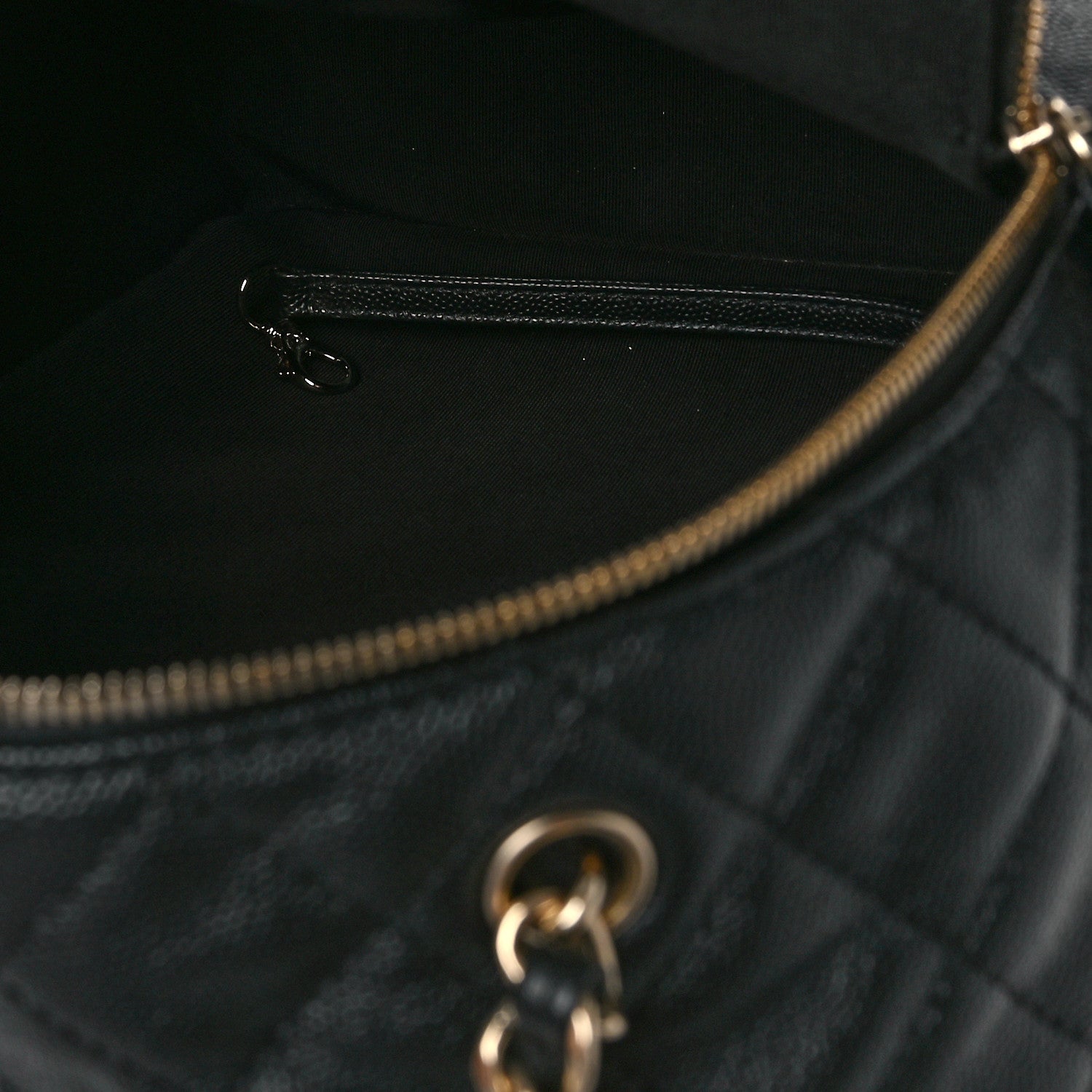 Chanel Caviar Quilted Medium Zip Around Backpack Black 5 of 9