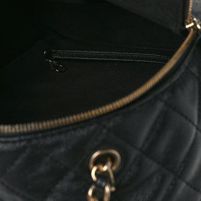 Chanel Caviar Quilted Medium Zip Around Backpack Black 5 of 9