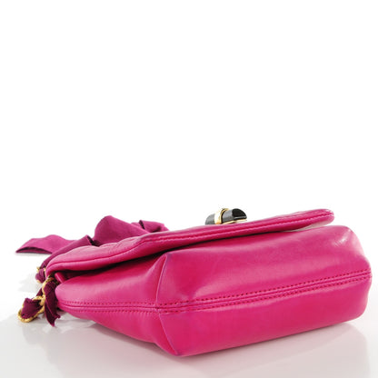 Lanvin Lambskin Quilted Mini Happy Pop Crossbody Fuchsia 4 of 8