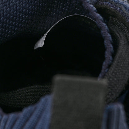 Chanel Fabric Logo Sneakers 37 Navy Black 8 of 8