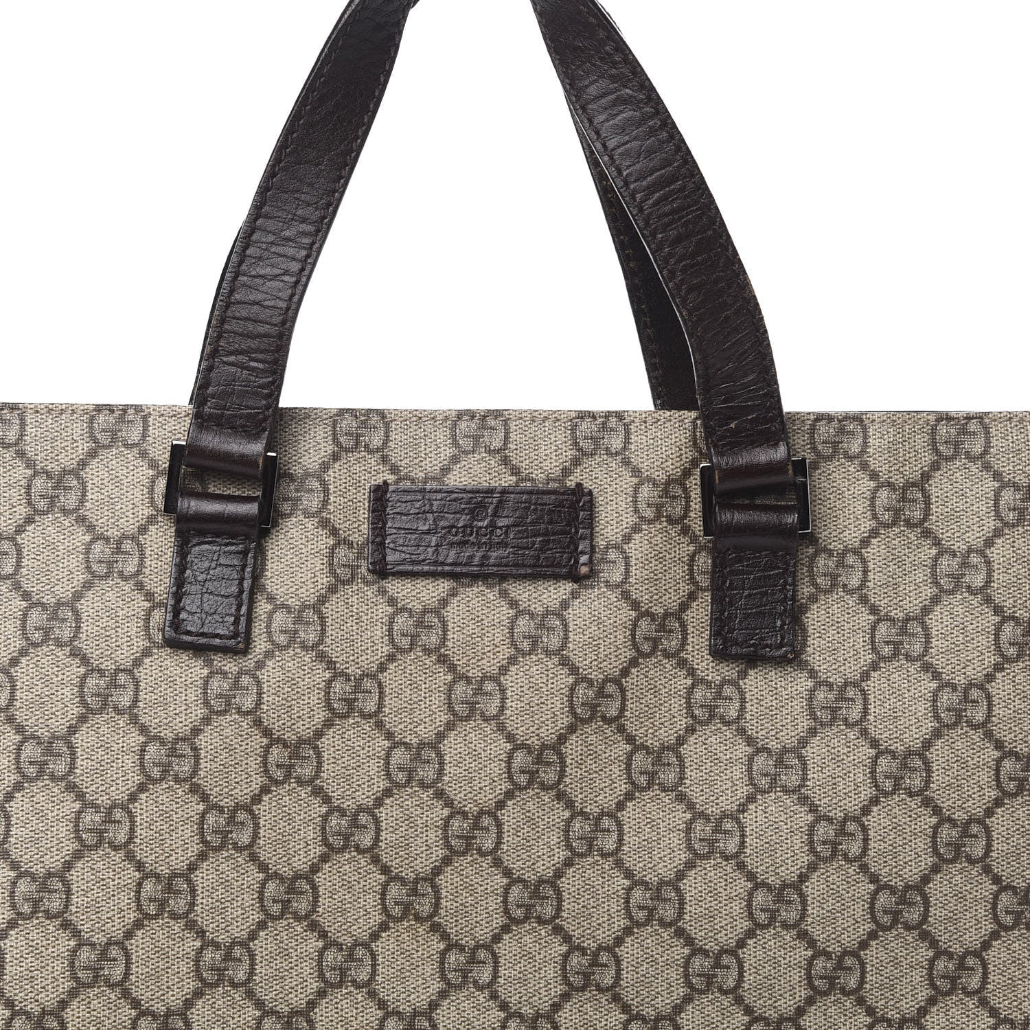 Gucci GG Plus Monogram Flat Vertical Tote Brown 10 of 10