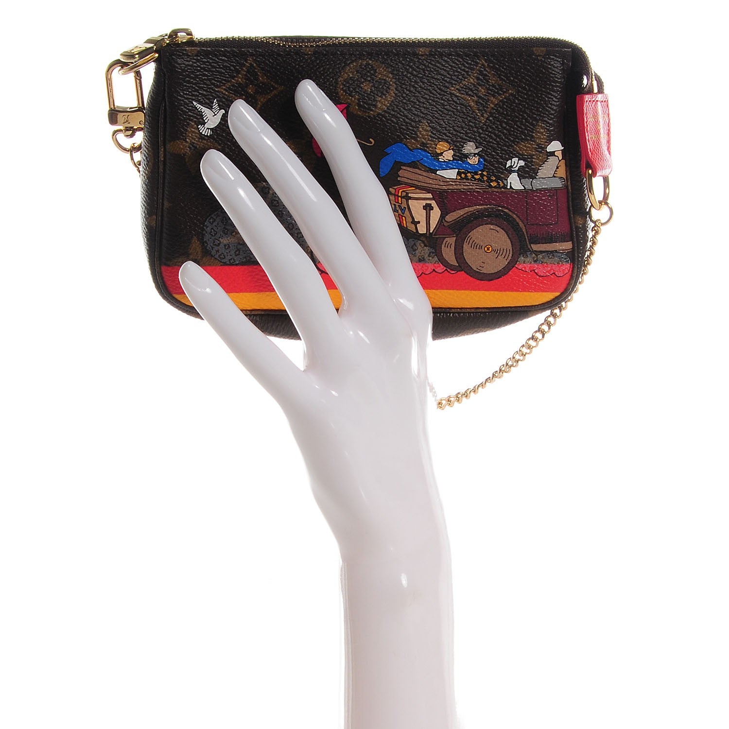 Louis Vuitton Monogram 2015 Christmas Animation Mini Pochette Accessories 2 of 8