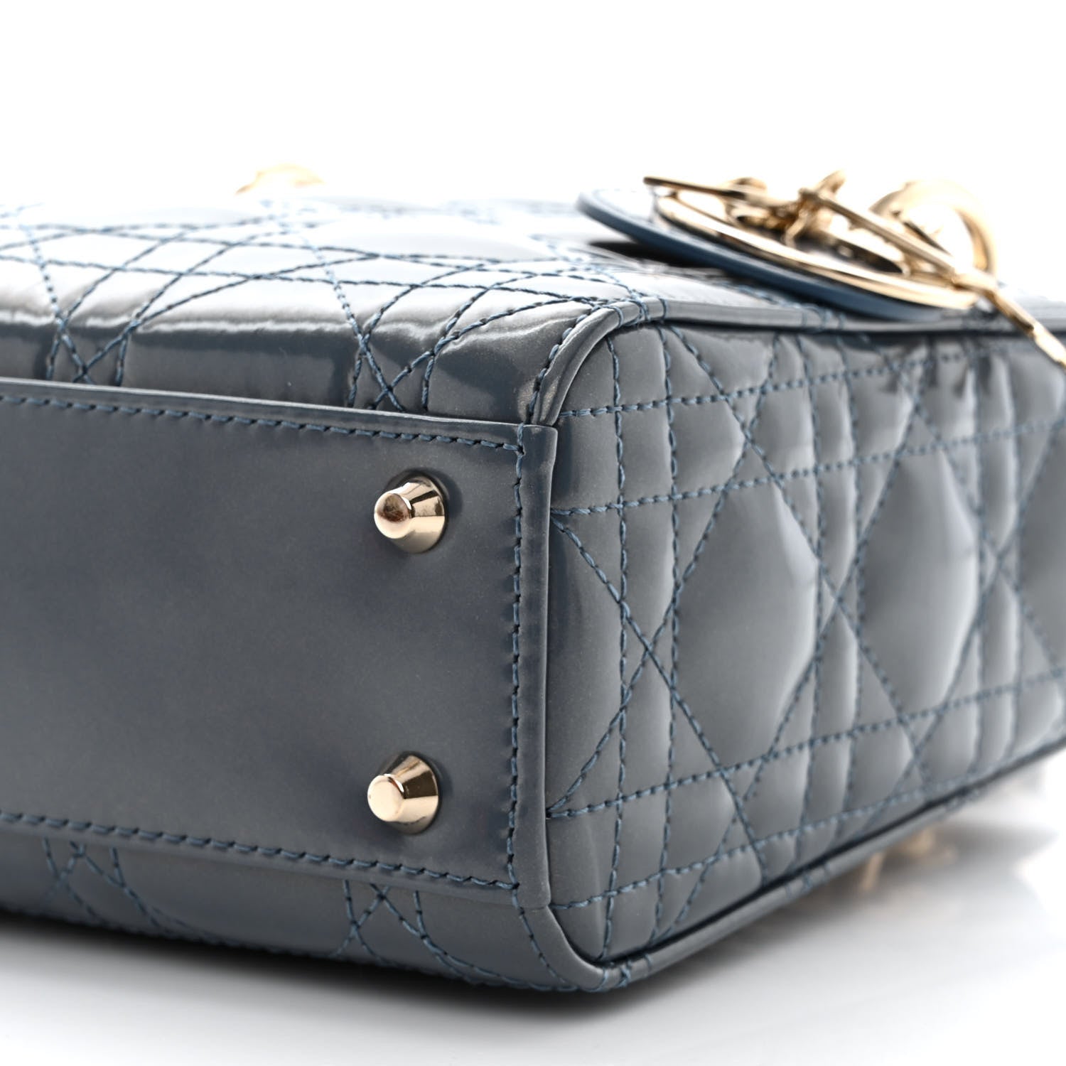 Christian Dior Patent Cannage Mini Lady Dior Pastel Night 10 of 10