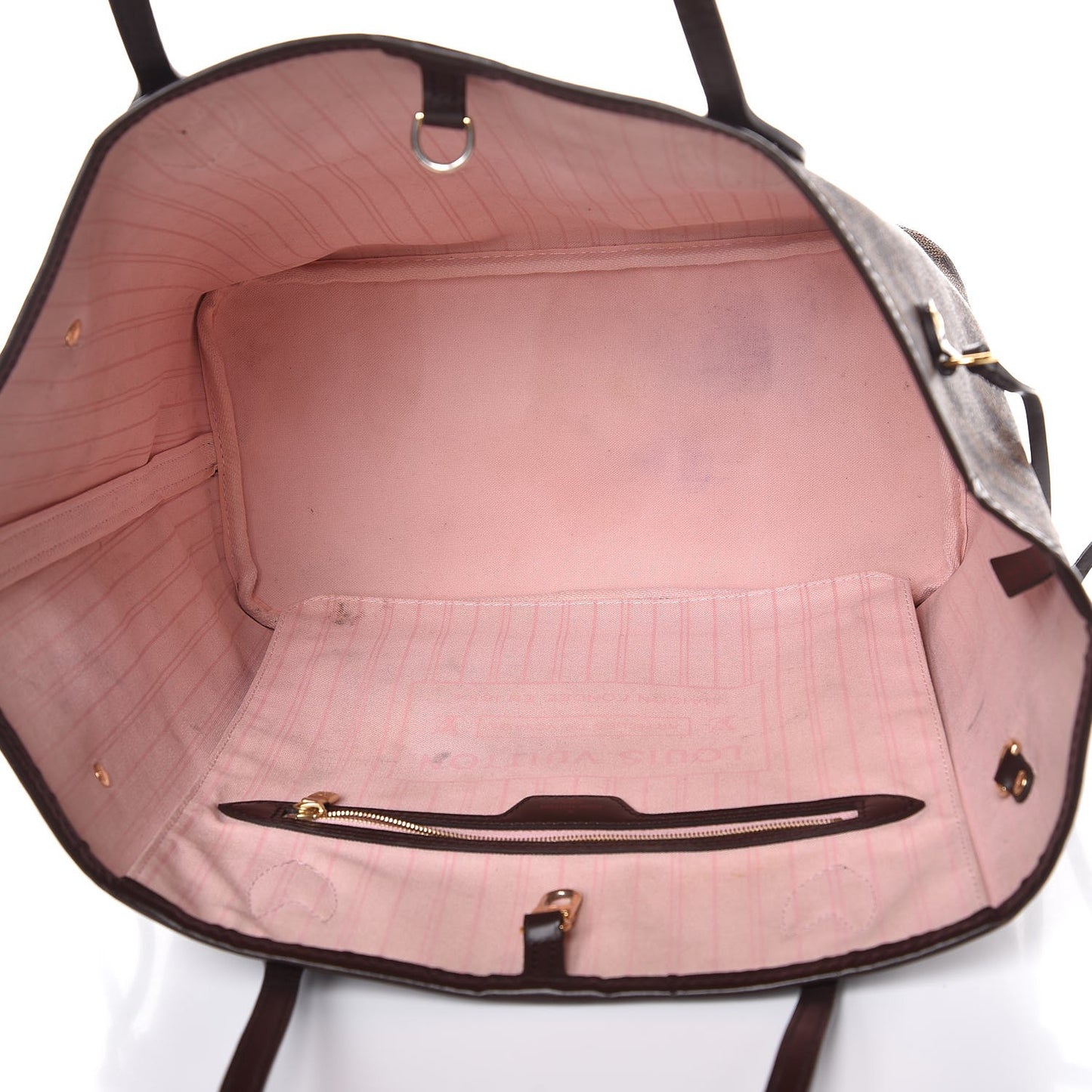 Damier Ebene Neo Neverfull MM Rose Ballerine