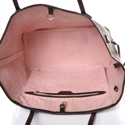 Louis Vuitton Damier Ebene Neo Neverfull MM Rose Ballerine 5 of 15