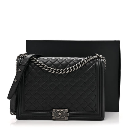 Chanel Caviar Quilted Large Boy Flap Black 15 of 15