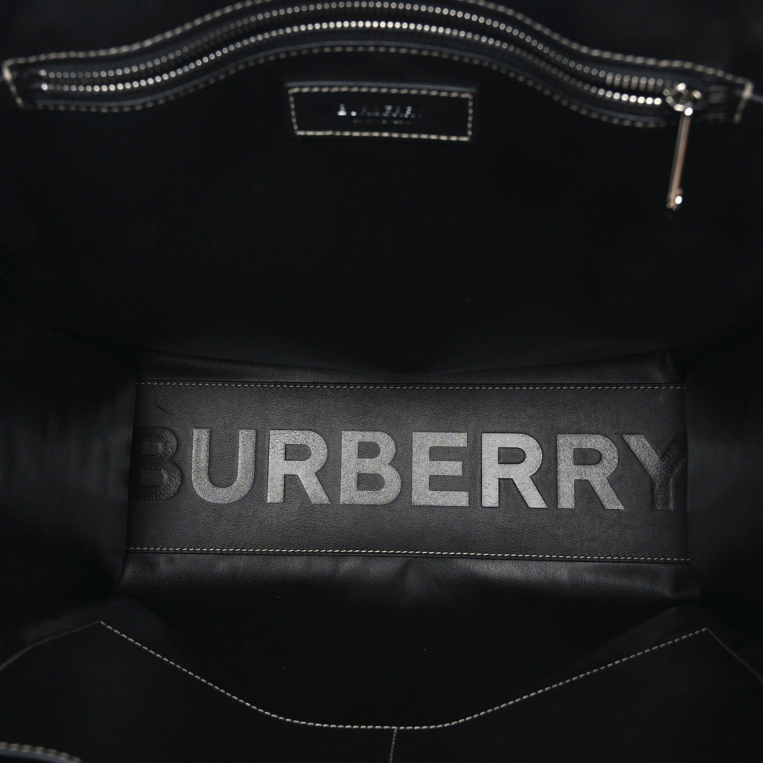 Burberry E-Canvas Denny Check Tote Brown 5 of 8