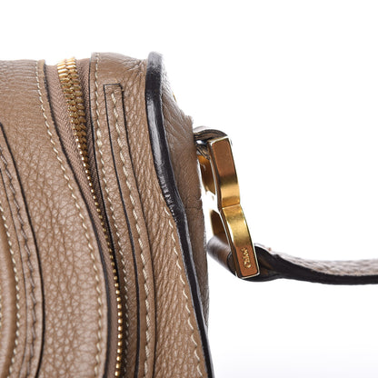 Chloe Calfskin Medium Marcie Round Zip Crossbody Bag Nut 16 of 18