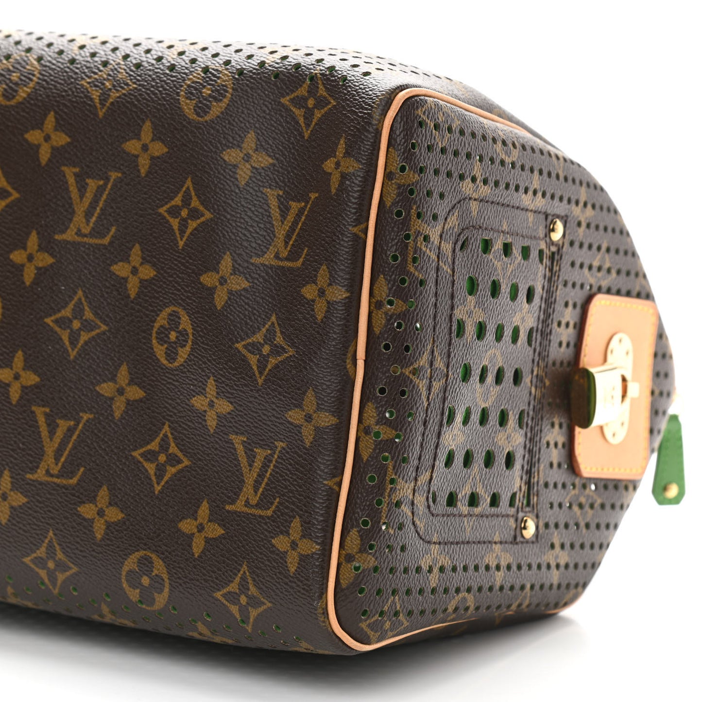 Monogram Perforated Speedy 30 Green
