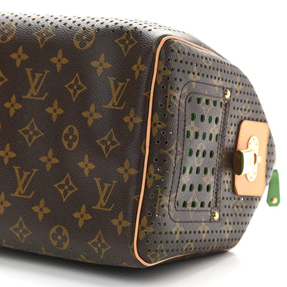 Louis Vuitton Monogram Perforated Speedy 30 Green 9 of 9